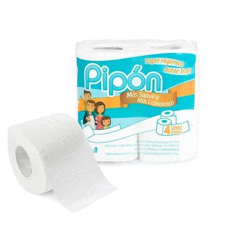 PAPEL PIPON 22 METROS DOBLE HOJA Paquete 12X4