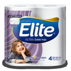 PAPEL ELITE 30 METROS DOBLE HOJA Paquete 12X4
