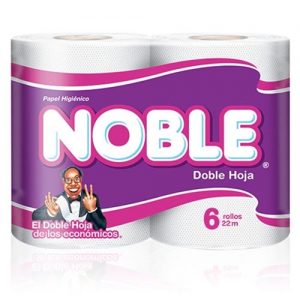 PAPEL NOBLE 22 METROS DOBLE HOJA Paquete 10X6